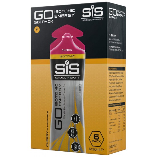 GO Isotonic Energy Gel - 6 Pack (Cherry) - On Sale